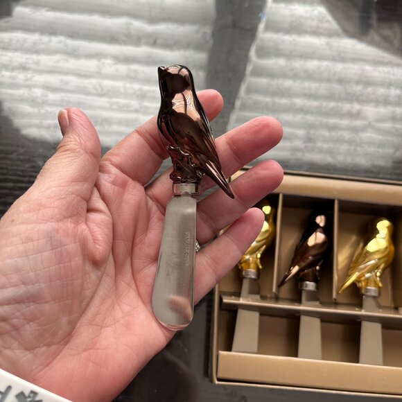 ** Set of Four NIB Bird Cheese Knives Perfect for Upcoming Holidays - Picture 4 of 5